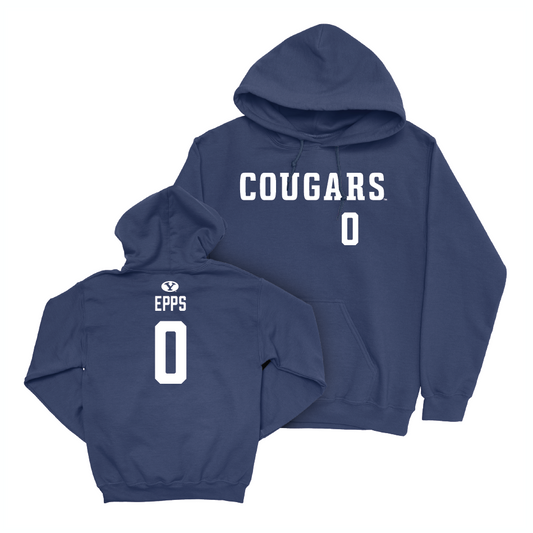 BYU Football Navy Cougars Hoodie - Kody Epps Small