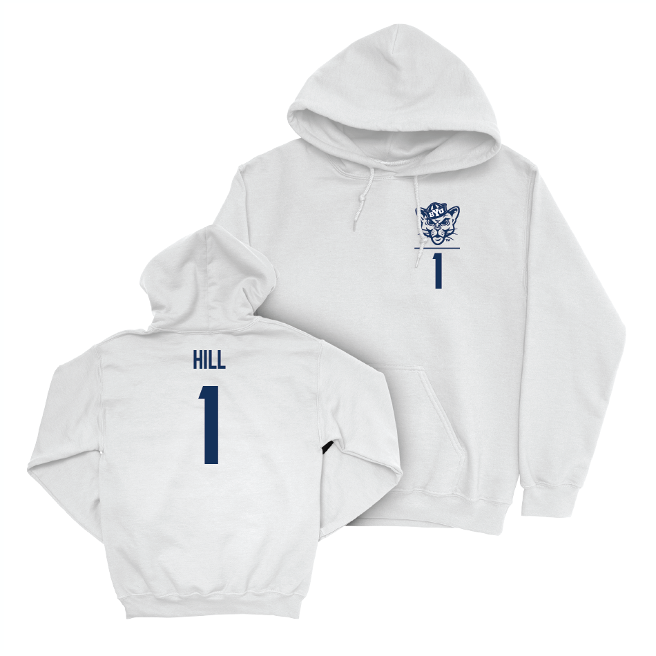 BYU Football White Logo Hoodie - Keanu Hill Small