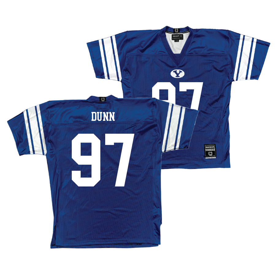 BYU Football Royal Jersey - Matthias Dunn Small