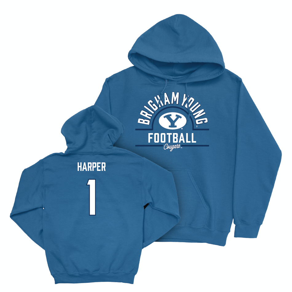 BYU Football Royal Arch Hoodie - Micah Harper Small