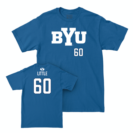 BYU Football Royal Wordmark Tee - Tyler Little Small