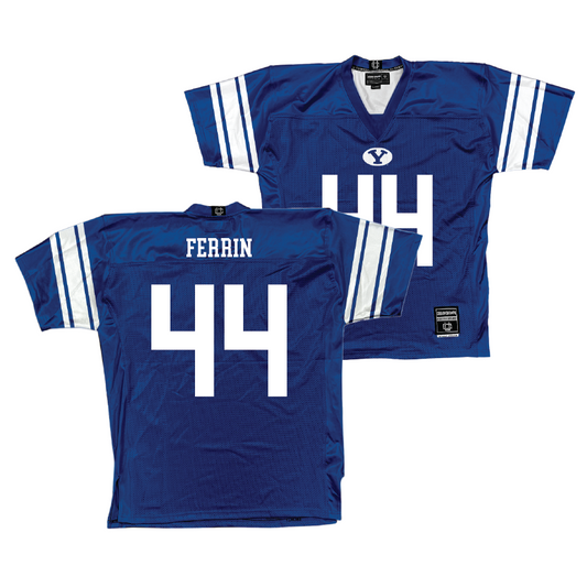 BYU Football Royal Jersey - Will Ferrin Small