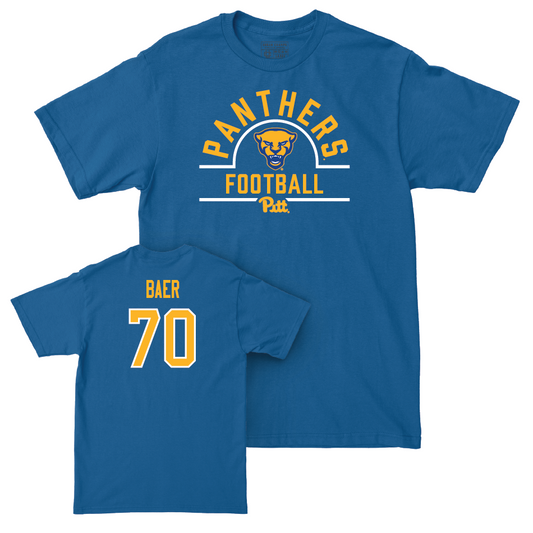 Pitt Football Blue Arch Tee - Ryan Baer