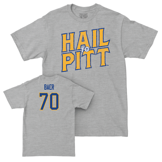 Pitt Football Sport Grey H2P Tee - Ryan Baer