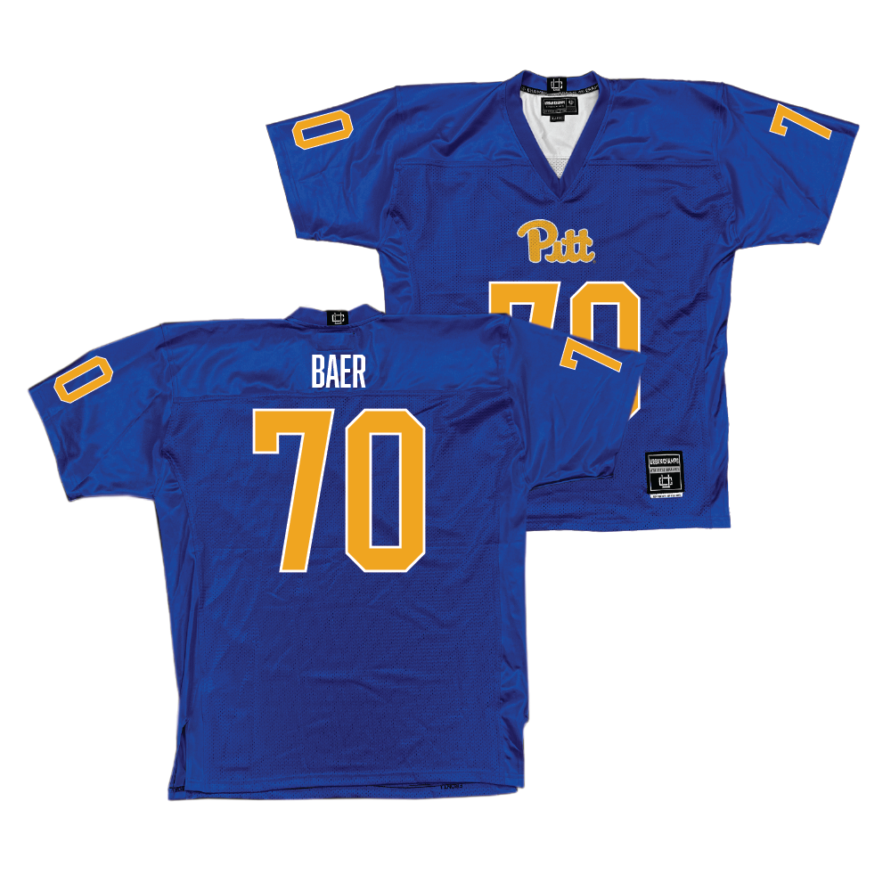 Pitt Football Blue Jersey - Ryan Baer | #70