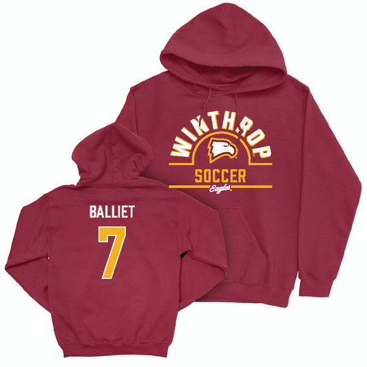 Winthrop Women's Soccer Maroon Arch Hoodie   - Sophia Balliet