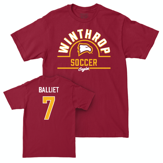 Winthrop Women's Soccer Maroon Arch Tee   - Sophia Balliet