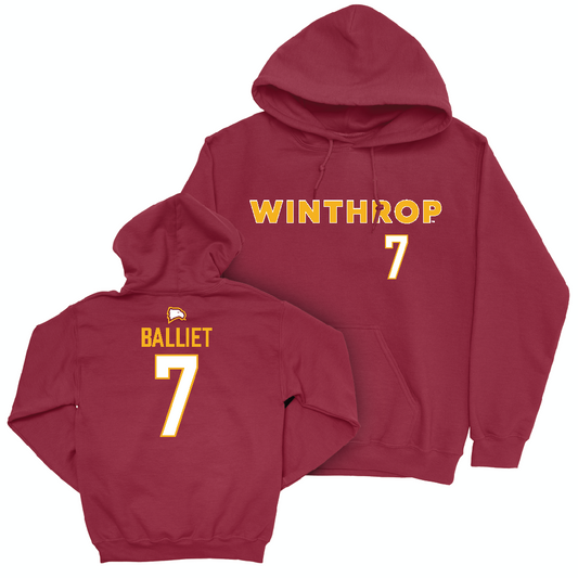 Winthrop Women's Soccer Maroon Sideline Hoodie   - Sophia Balliet