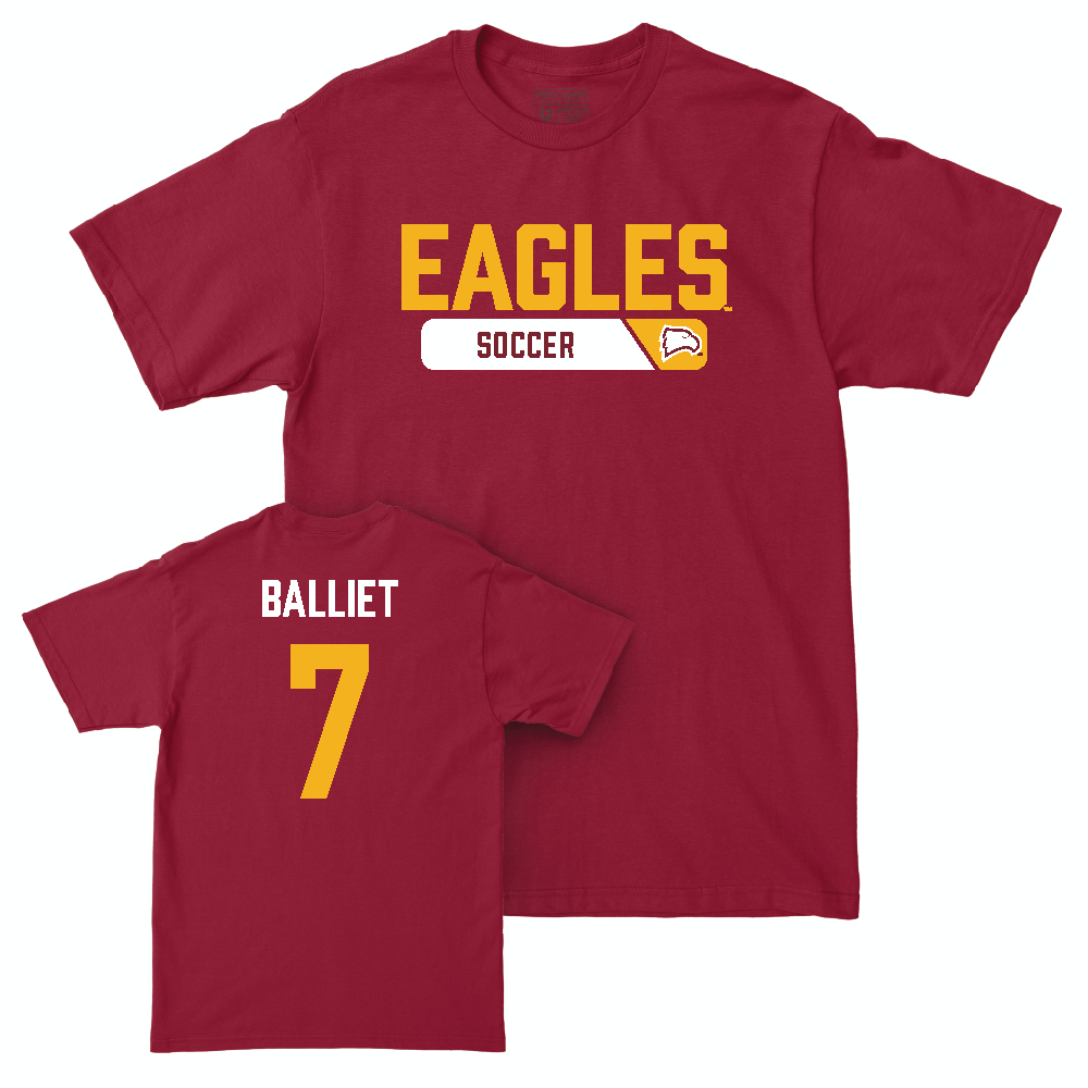 Winthrop Women's Soccer Maroon Staple Tee   - Sophia Balliet