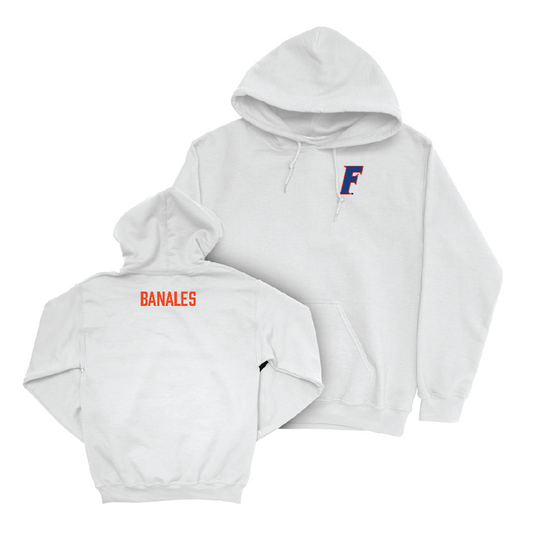 Florida Women's Track & Field White Logo Hoodie - Alyssa Banales