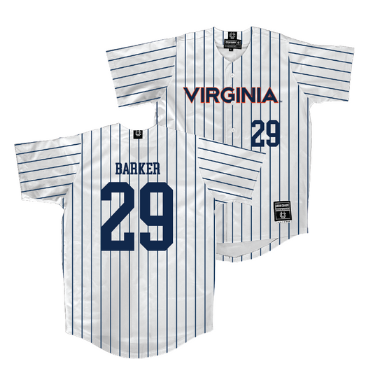 Virginia Baseball White Jersey  - Blake Barker