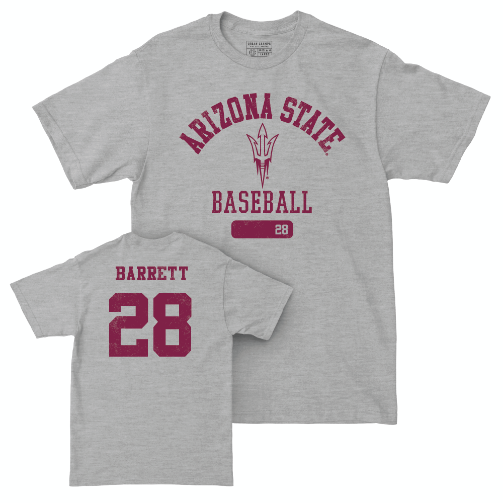 Arizona State Baseball Sport Grey Varsity Tee - Easton Barrett