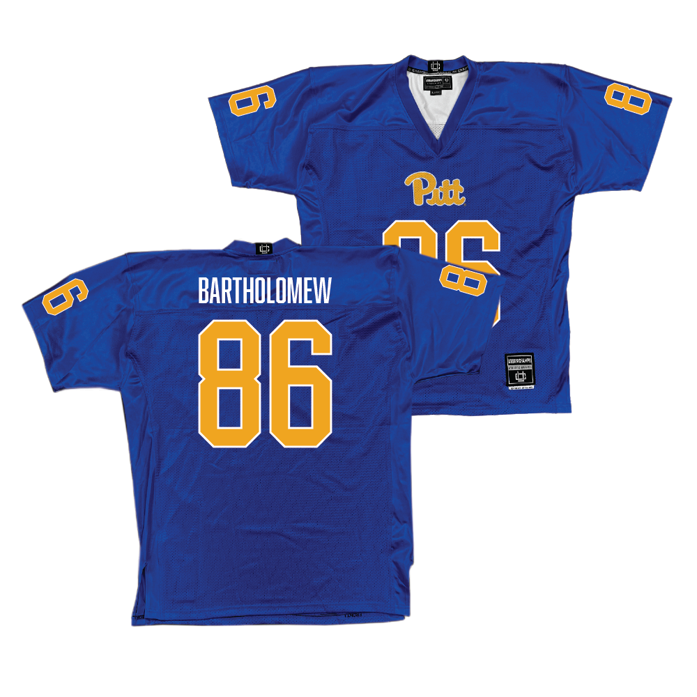 Pitt Football Blue Jersey - Gavin Bartholomew | #86