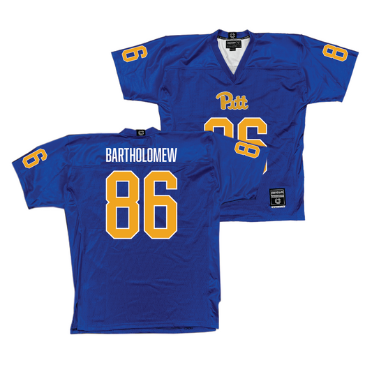 Pitt Football Blue Jersey - Gavin Bartholomew | #86