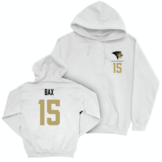 Lindenwood Women's Volleyball White Logo Hoodie - Autumn Bax