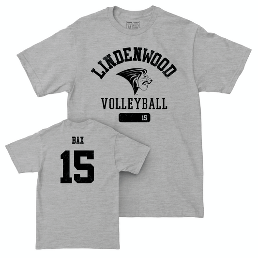 Lindenwood Women's Volleyball Sport Grey Varsity Tee - Autumn Bax