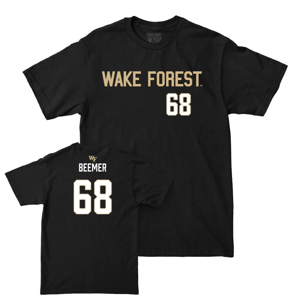 Wake Forest Football Black Sideline Hoodie  - Luke Beemer