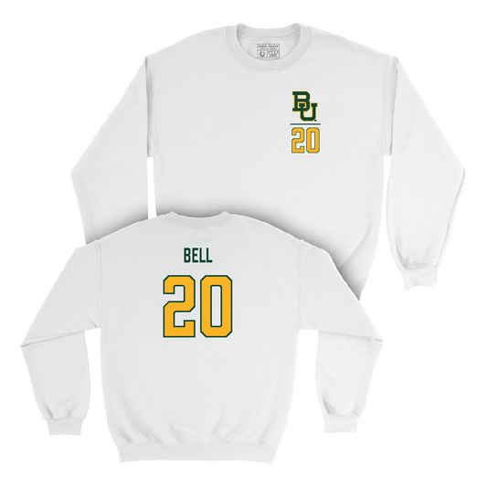 Baylor Football White Logo Crew  - Jamaal Bell