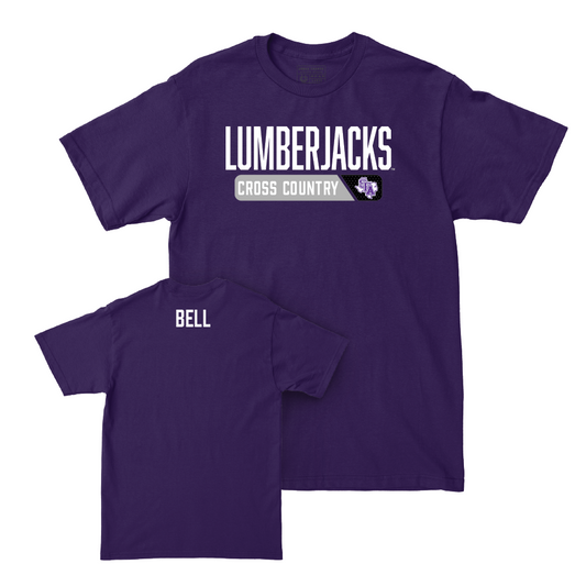 SFA Men's Cross Country Purple Staple Tee  - Kentrell Bell