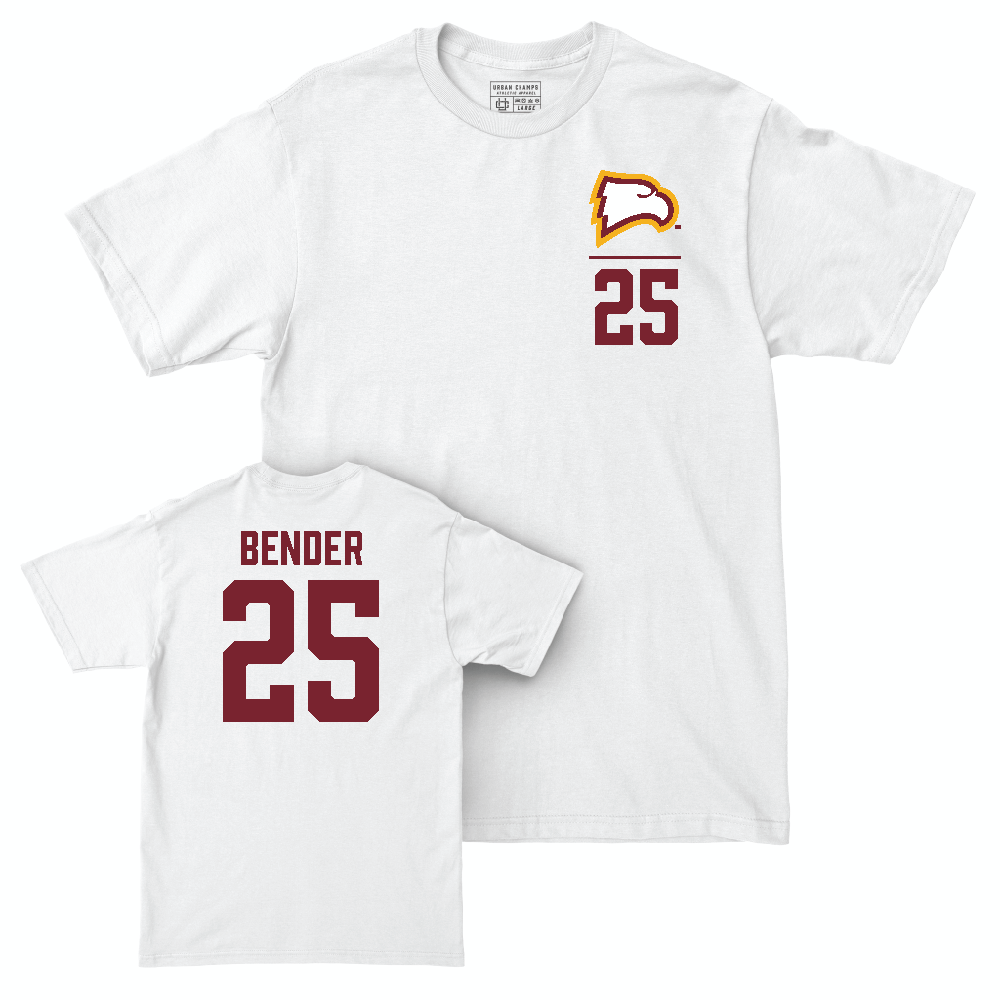 Winthrop Women's Soccer White Logo Comfort Colors Tee   - Allison Bender