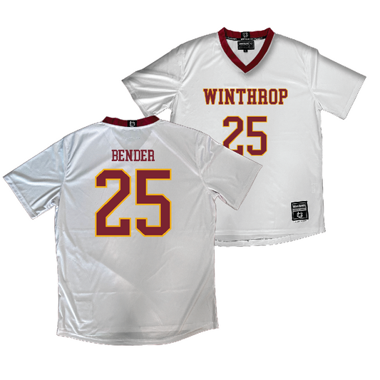 Winthrop Women's Soccer White Jersey   - Allison Bender