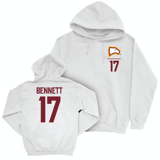 Winthrop Women's Soccer White Logo Hoodie   - Laura Bennett