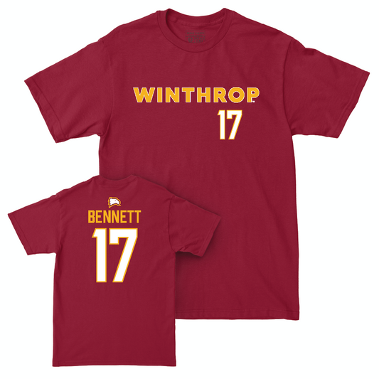 Winthrop Women's Soccer Maroon Sideline Tee   - Laura Bennett