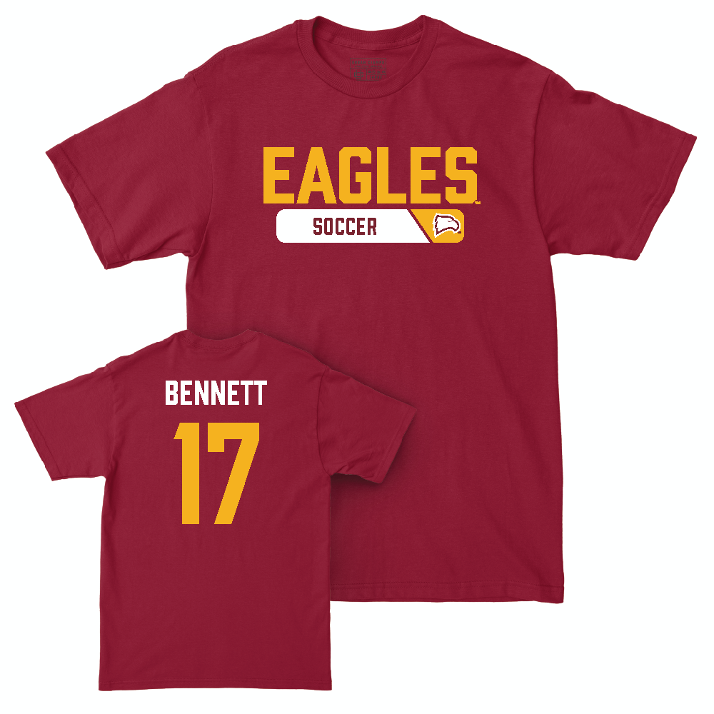 Winthrop Women's Soccer Maroon Staple Tee   - Laura Bennett