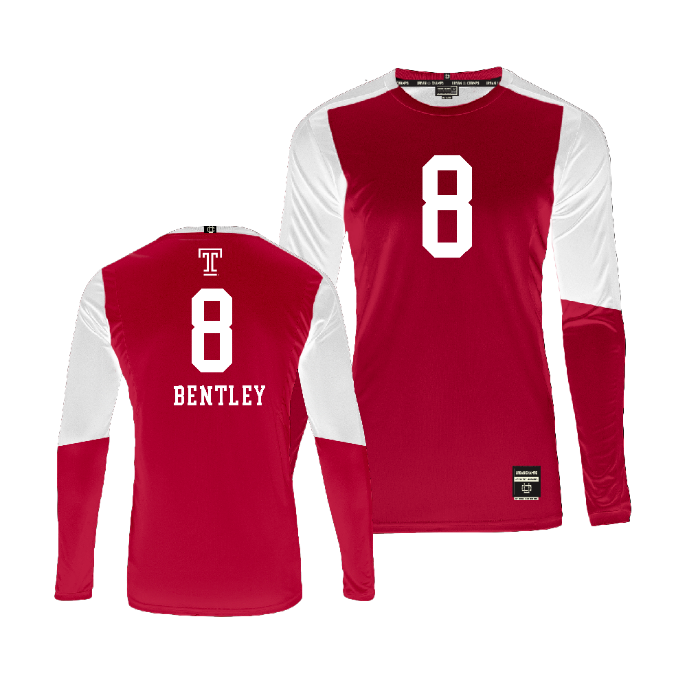 Temple Cherry Women's Volleyball Jersey  - Qairo Bentley