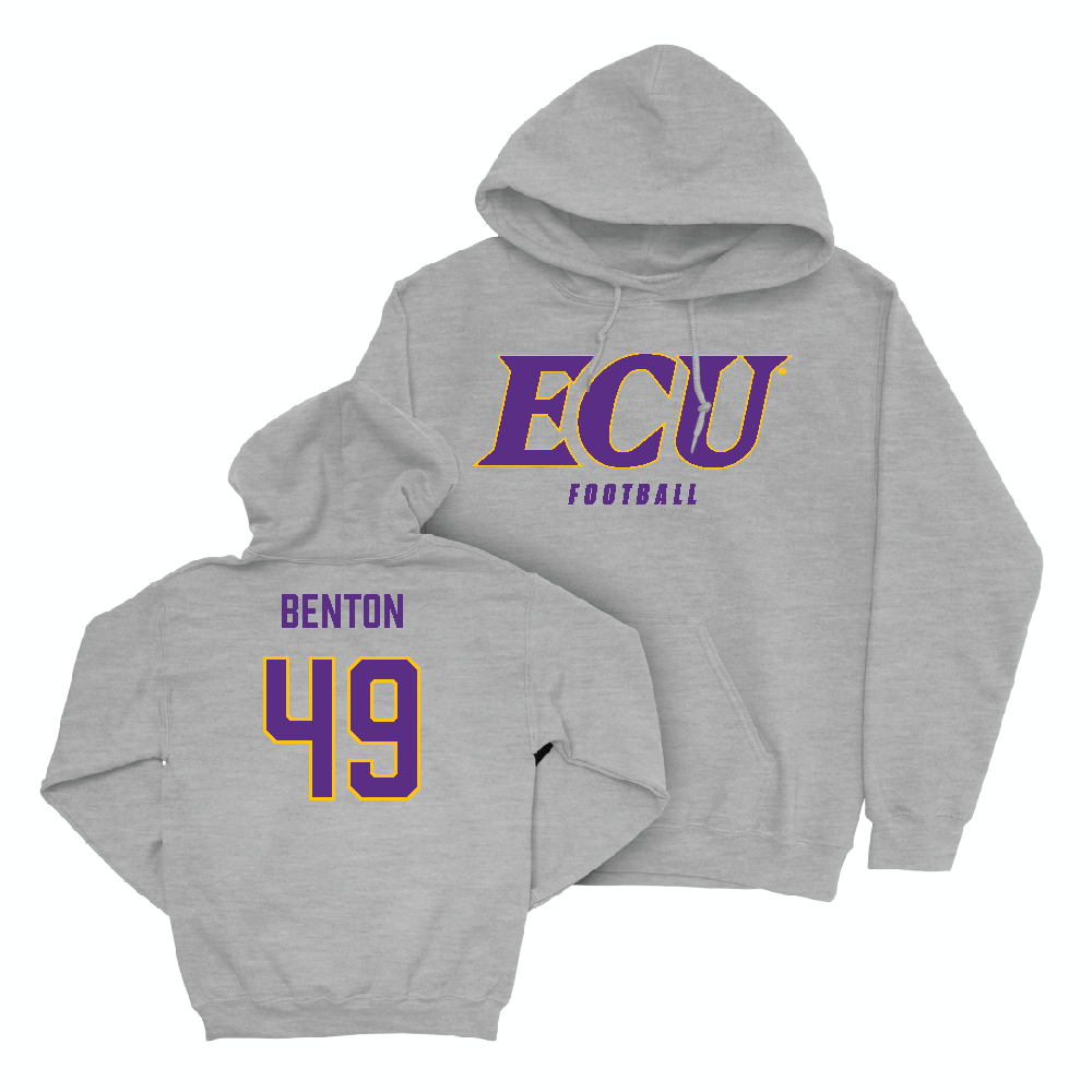 East Carolina Football Sport Grey ECU Hoodie   - Joshua Benton