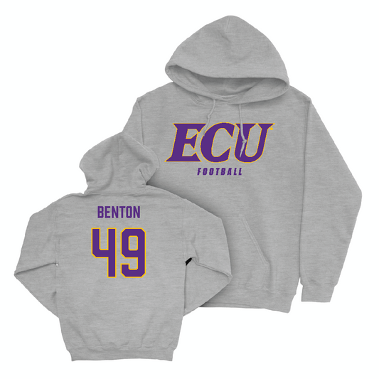 East Carolina Football Sport Grey ECU Hoodie   - Joshua Benton