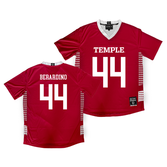 Temple Women's Cherry Lacrosse Jersey - Colleen Berardino | #44