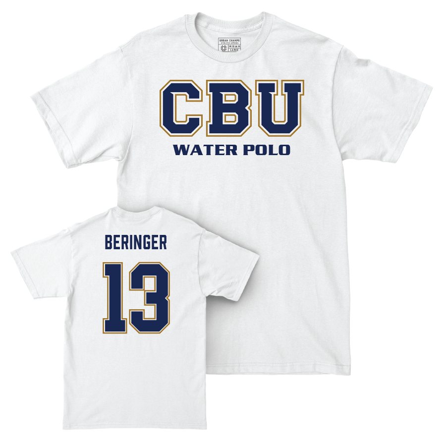 CBU Women's Water Polo White Comfort Colors Classic Tee  - Reese Beringer