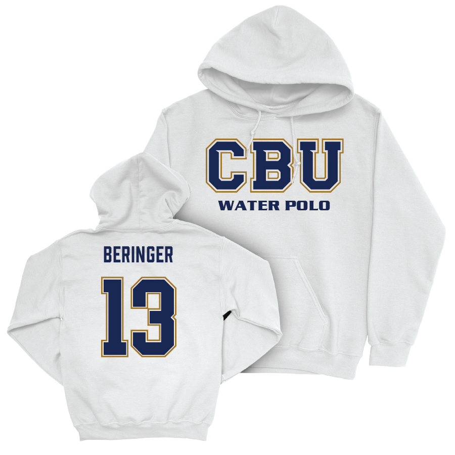 CBU Women's Water Polo White Classic Hoodie  - Reese Beringer