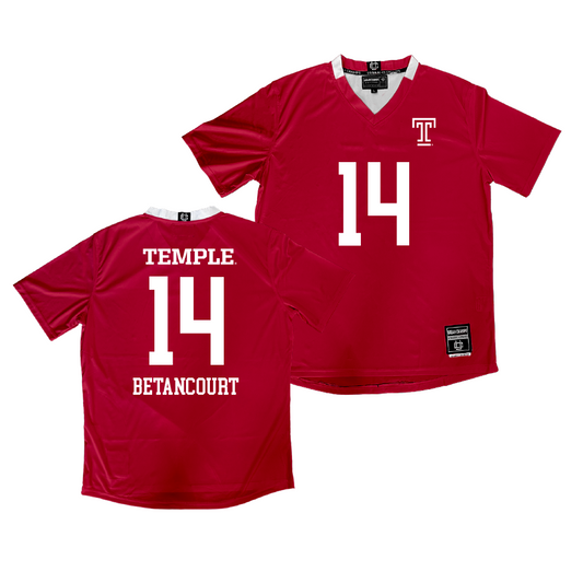 Temple Cherry Men's Soccer Jersey  - Elias Betancourt