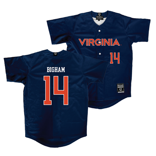 Virginia Softball Navy Jersey - Eden Bigham | #14