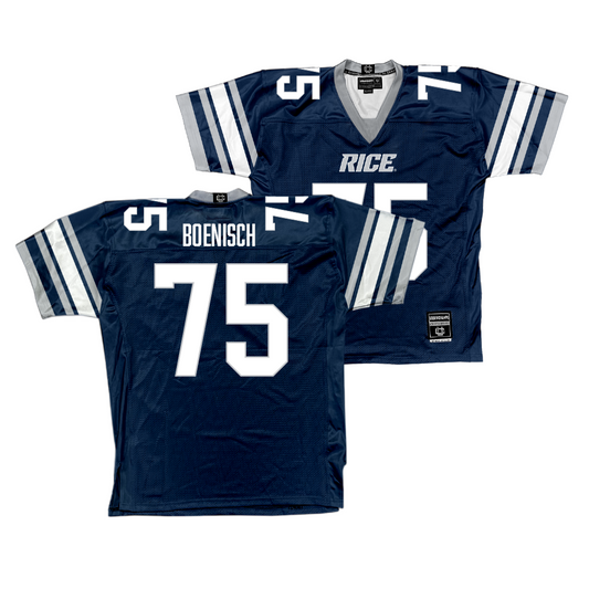 Rice Football Navy Jersey - Blake Boenisch | #75