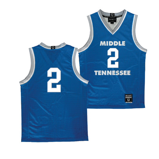 MTSU Women's Basketball Blue Jersey - Anastasiia Boldyreva | #2