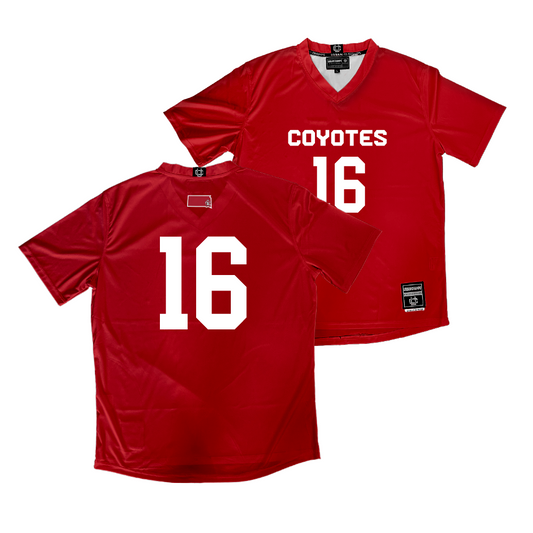 South Dakota Women's Soccer Red Jersey - Brooklyn Bordson