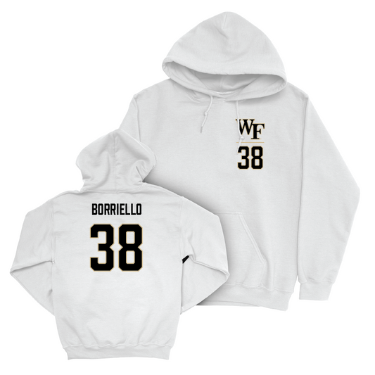 Wake Forest Football White Logo Hoodie - Anthony Borriello