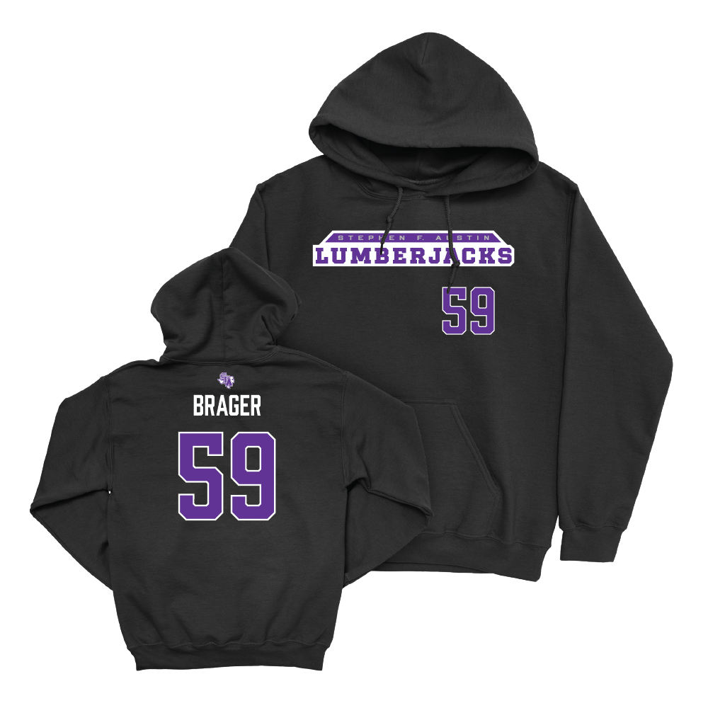 SFA Football Black Lumberjacks Hoodie - Devin Brager