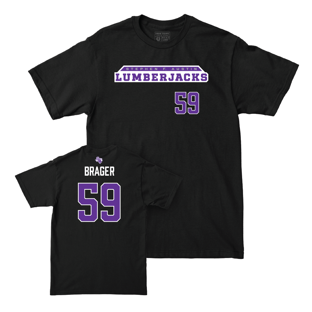 SFA Football Black Lumberjacks Tee - Devin Brager