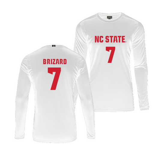 NC State Women's Volleyball White Jersey - Ava Brizard