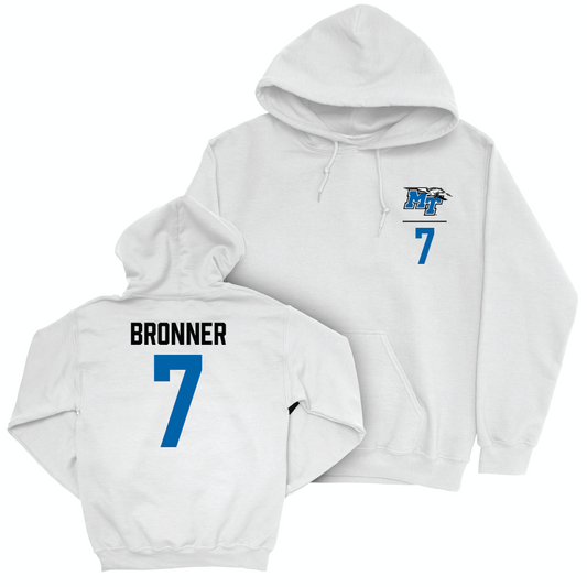 MTSU Women's Volleyball White Logo Hoodie  - Alivia Bronner