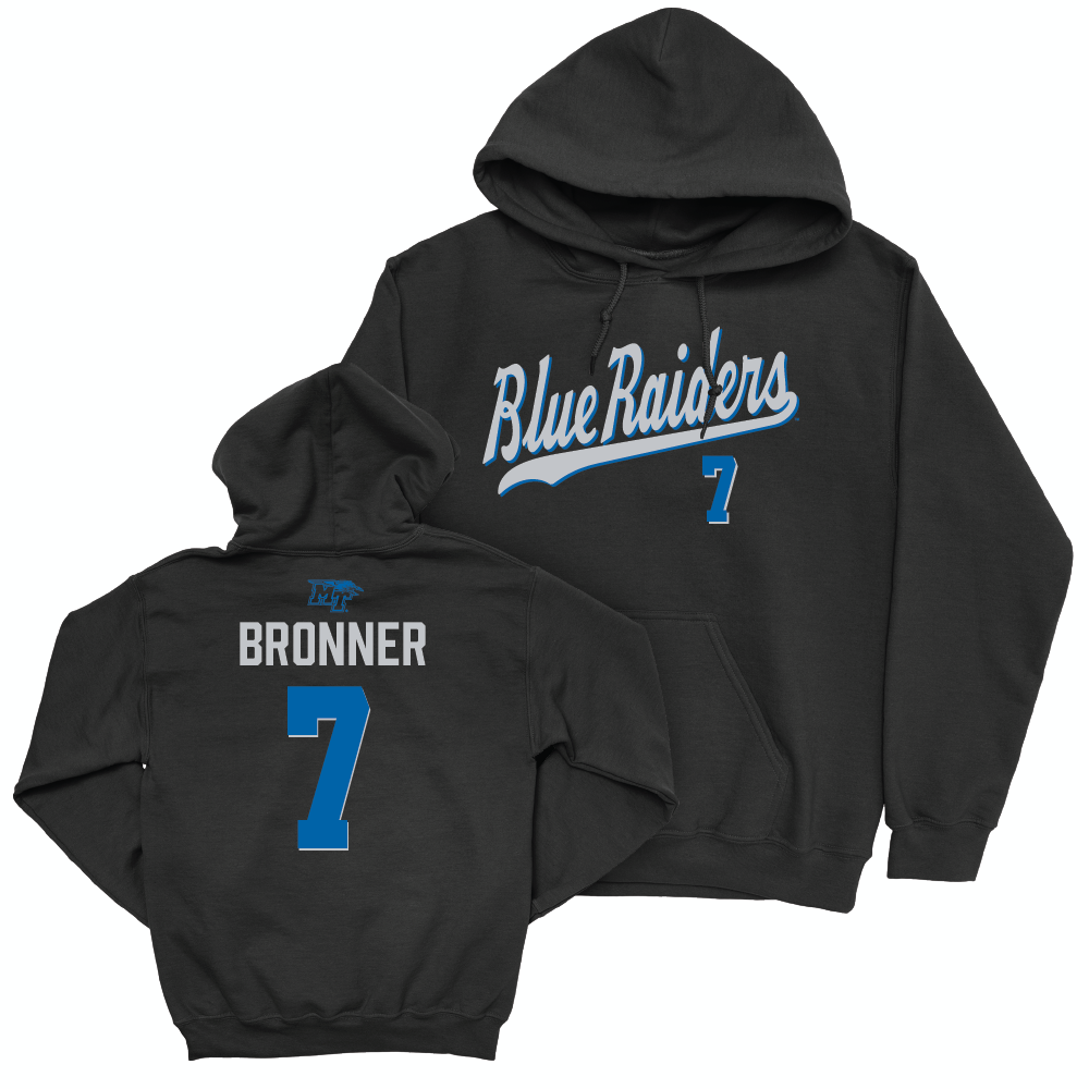 MTSU Women's Volleyball Black Script Hoodie  - Alivia Bronner