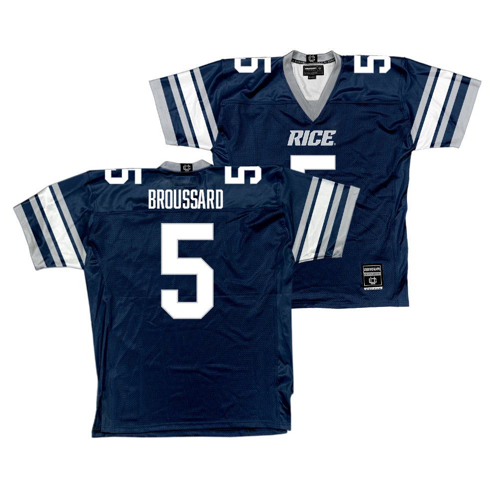 Rice Football Navy Jersey - Ari Broussard | #5