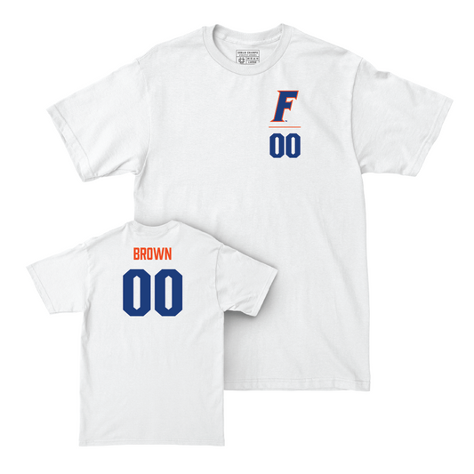 Florida Softball White Logo Comfort Colors Tee - Ava Brown