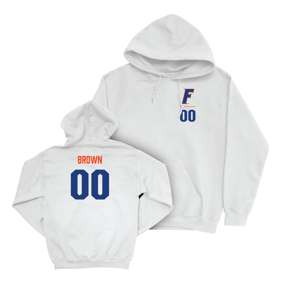 Florida Softball White Logo Hoodie - Ava Brown