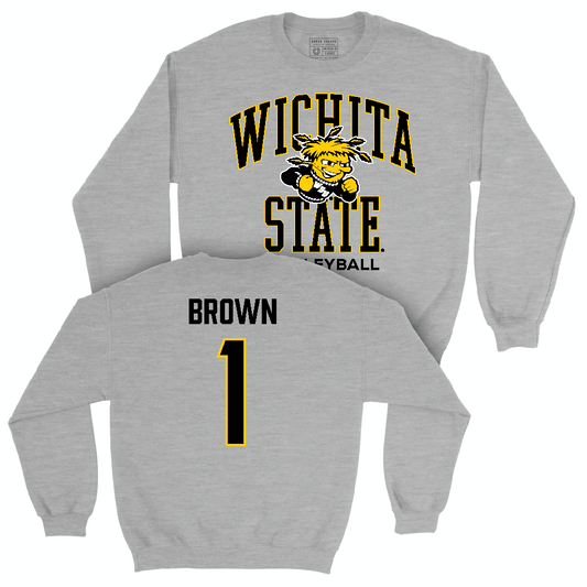 Wichita State Women's Volleyball Sport Grey Classic Crew   - Olivia Brown