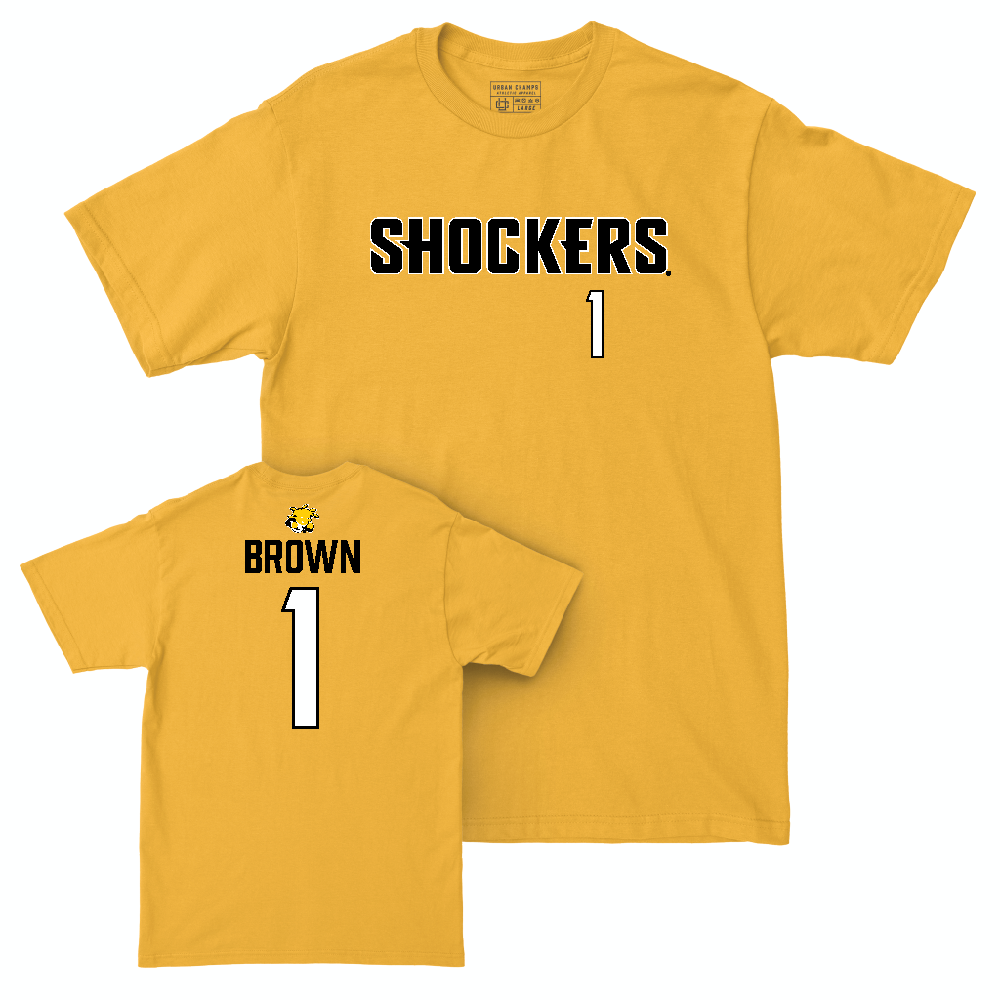 Wichita State Women's Volleyball Gold Shockers Tee   - Olivia Brown